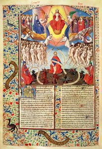 Ms 246 fol.371v Das Jüngste Gericht, aus De Civitate Dei von St. Augustinus von Hippo (354-430) von French School