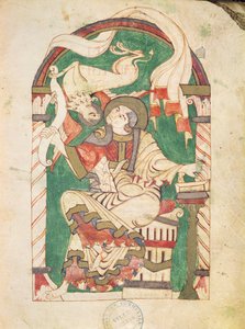 Ms 24 fol.53 St. Markus, aus einem Evangelium aus der Abtei Corbie von French School