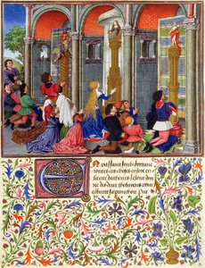 Ms 2617 Arcitas betet zu Mars, Palemon betet zu Venus, Emily betet zu Diana, aus La Teseida, von Giovanni Boccaccio (1313-75) 1340-41