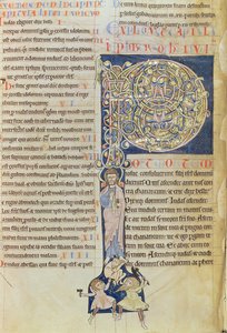 Ms 2 fol.3v t.1 Historisierte Initiale 