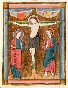 Ms 3016 fol.18r Die Kreuzigung, aus Psautier à l