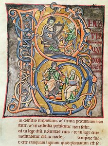 Ms 3 fol.255 Historisierte Initiale 