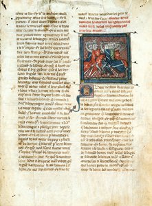 Ms 403 fol.163 Schlacht zwischen Rittern, aus Roman d