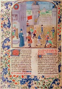 Ms 5064 fol.68v Arbeit im Weinberg, aus Livre des Prouffitz Champestres von Pietro de Crescenzi (1230-1321)