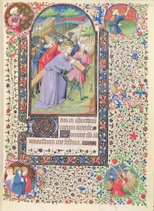 Ms 547 fol.16 Kreuzwegstationen, aus einem Stundenbuch einer Frau aus Poitiers von French School