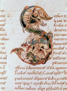 Ms 67 fol.195 Historisierte Initiale 