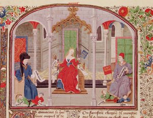 Ms 927 Fol.71v Die Theorie der Gerechtigkeit, aus Ethik, Politik und Ökonomie von Aristoteles (384-322 v. Chr.) von French School