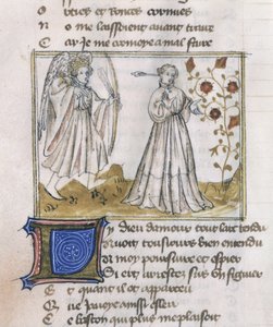 Ms Fr 805 fol.13v Illustration aus Le Roman de la Rose von French School