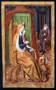 Eine edle Frau, aus Ovids Episteln, 1496-1502 von French School