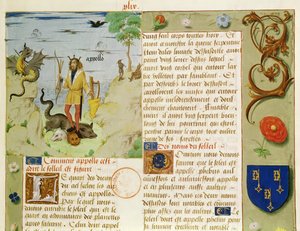 Apollo tötet Python, aus Livre des Eschecs d