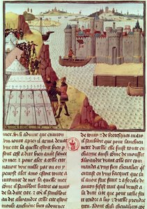 Ms Fr 9342 Seite aus der Histoire du Grand Alexandre von Jean Vauquelin, ca. 1465 von French School