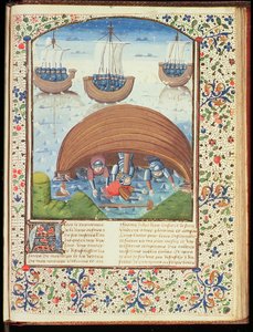 Das Schicksal von Seleukos, aus Der Fall der Fürsten, von Giovanni Boccaccio (1313-75) 1467 von French School