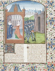 Boccaccio und Fortuna, 1467 von French School