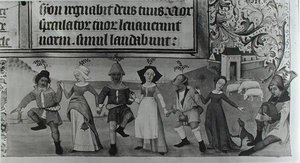Ms Lat 1173 f.20 Pastoraltanz, aus den Stunden von Charles d