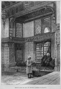 Mufti-Haus, Qaa, aus LEgypte von Georg Moritz Ebers, 1881 (Gravur)