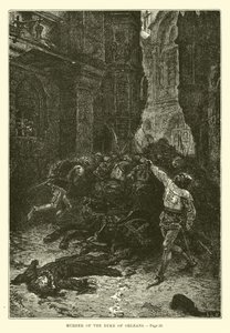 Mord an Herzog von Orléans von French School