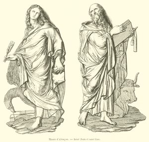 Museum von Alençon, Heiliger Johannes und Heiliger Lukas von French School