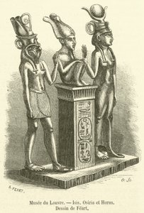 Louvre-Museum, Isis, Osiris und Horus von French School