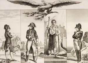 Napoleon Bonaparte (1769-1821) in vier Lebensphasen, aus 