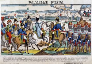 Napoleon in der Schlacht bei Jena (13.10.1806) - Bild von Epinal von French School