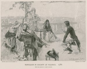 Napoleon in der Gesellschaft in Valence von French School