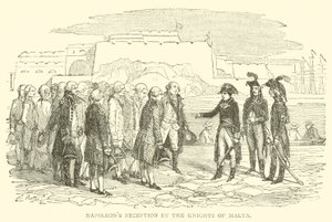Napoleons Empfang durch die Ritter von Malta (Stich)