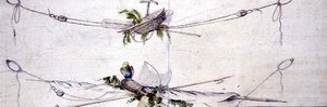 Nautisches Kartuschen-Design mit einem Papagei, ca. 1800 von French School