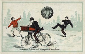 Neues Jahrhundert - der fleißige Radfahrer von French School