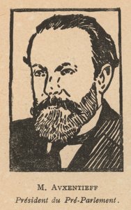 Nikolai Avksentiev, russischer Politiker der Sozialrevolutionären Partei