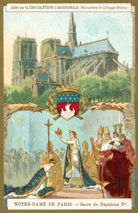 Notre Dame de Paris und die Krönung Napoleons I. zum Kaiser von Frankreich von French School