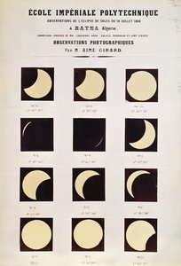 Beobachtung einer Sonnenfinsternis in Batna, Algerien, 18. Juli 1860 von French School