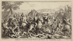 Odo, Herzog von Aquitanien, besiegt die Umayyaden in der Schlacht von Toulouse, 721 von French School