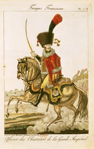 Offizier der Husaren der kaiserlichen Garde während des Ersten Kaiserreichs