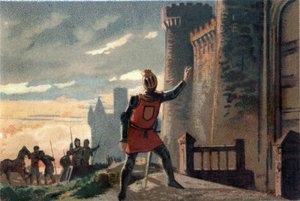 Hundertjähriger Krieg: Philipp VI. von Valois klopft an die Tür des Château de Broye von French School