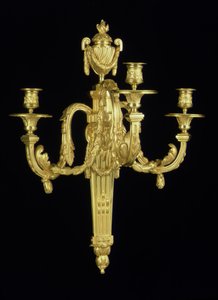 Ein Paar Louis XVI Dreizack-Wandleuchter, ca. 1775