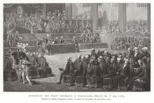 Eröffnung der Generalstände, Versailles, 5. Mai 1789 von French School