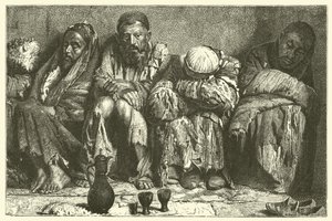 Opiumsüchtige (Stich) von French School