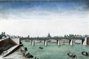 Optische Ansicht von Paris, die Pont d