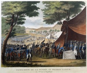 Befriedung der Vendée, der Erste Floréal, Jahr 3 der Republik von French School