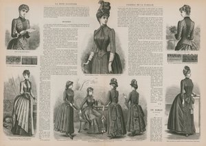 Seite aus La Mode Illustrée
