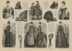 Seite aus La Mode Illustrée von French School