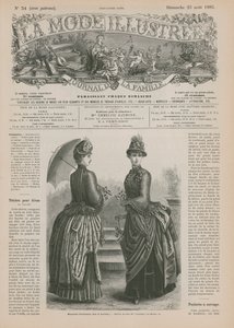 Seite aus La Mode Illustrée