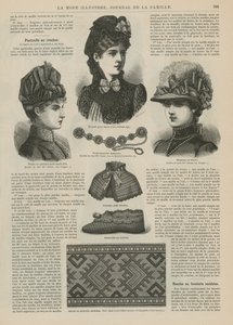 Seite aus La Mode Illustrée von French School
