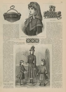 Seite aus La Mode Illustrée, 1885