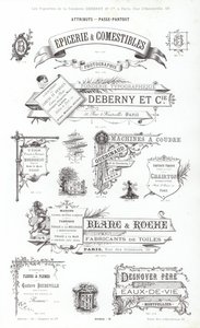 Seite aus Vignettes Typographiques von French School