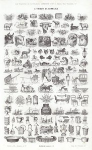 Seite aus Vignettes Typographiques von French School