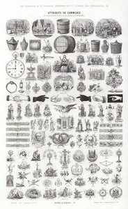 Seite aus Vignettes Typographiques von French School