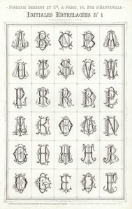 Seite aus Vignettes Typographiques von French School