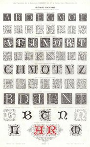 Seite aus Vignettes Typographiques von French School
