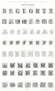 Seite aus Vignettes Typographiques von French School